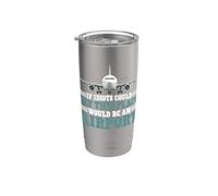 If Idiots Could Fly This Place Would Be An Airport - Vaso térmico de acero inoxidable de doble pared