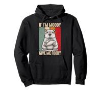 If I'm Moody Give Me Foody Funny Hangry Capibara Sudadera con Capucha