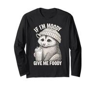 If I'm Moody Give Me Foody Funny Hangry Zarigüeya Manga Larga