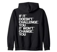 If It Doesn'T Challenge You Fitness Motivational Gym Saying Sudadera con Capucha