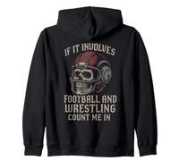 If It Involves Football and Wrestling Count Me In Wrestler Sudadera con Capucha