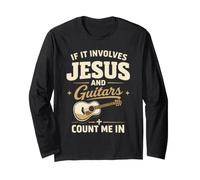 If It Involves Jesus and Guitars Guitarist Christian Music Manga Larga