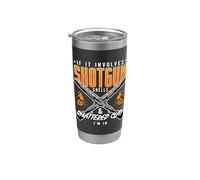 If It Involves Shotgun Shells Skeet Shooter Clay Shooter Vaso térmico de acero inoxidable de doble pared