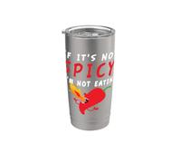 If It Is Not Spicy I Habanero Jalapeño Chipotle Thai Chili Vaso térmico de acero inoxidable de doble pared