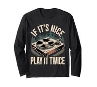 If It's Nice Play It Twice Vinyl Fan Collector Music - Manga Larga