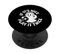 If It's Nice Play It Twice Vinyl Fan Collector Music - PopSockets PopGrip Adhesivo