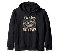 If It's Nice Play It Twice Vinyl Fan Collector Music - Sudadera con Capucha
