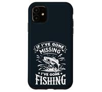 If I've Gone Missing I've Gone Fishing - Retro Funny Angler Carcasa para iPhone 11