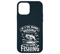 If I've Gone Missing I've Gone Fishing - Retro Funny Angler Carcasa para iPhone 12 mini