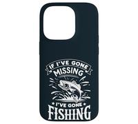 If I've Gone Missing I've Gone Fishing - Retro Funny Angler Carcasa para iPhone 14 Pro