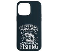 If I've Gone Missing I've Gone Fishing - Retro Funny Angler Carcasa para iPhone 14 Pro Max