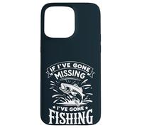 If I've Gone Missing I've Gone Fishing - Retro Funny Angler Carcasa para iPhone 15 Pro Max
