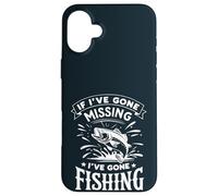 If I've Gone Missing I've Gone Fishing - Retro Funny Angler Carcasa para iPhone 16 Plus
