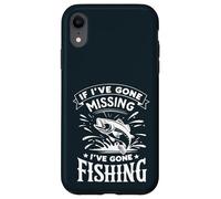 If I've Gone Missing I've Gone Fishing - Retro Funny Angler Carcasa para iPhone XR