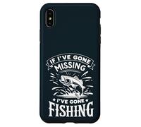 If I've Gone Missing I've Gone Fishing - Retro Funny Angler Carcasa para iPhone XS Max