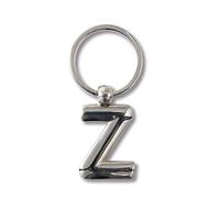if Llavero de metal personalizado Letras Z con letras alfabéticas, 7 cm, color plateado, Silver, 7 cm, Clásico