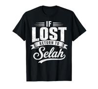 If Lost Return To Selah Parejas Divertidas Coincidencias Camiseta gráfica económica