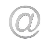 IF Metal Bookmark in Shape of @, Stainless Steel