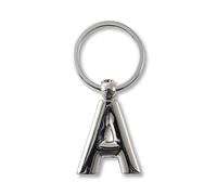 IF Metal Letter Keyring Personalised Alphabet Letters - Silver - A Llavero 7 Centimeters Plateado (Silver)