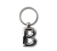 IF Metal Letter Keyring Personalised Alphabet Letters - Silver - B Llavero 7 Centimeters Plateado (Silver)