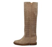 IF Moda Botas de mujer Cuña Interior Perforadas Primaverales Verano Ante LY81-1