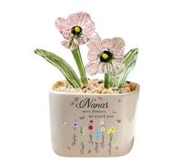 If Nanas Were Flowers We'd Pick You - Decoración del hogar para el mes de nacimiento, plantas en maceta, vidrio personalizado, maceta para el mes de nacimiento eterno, para mujeres, nombre
