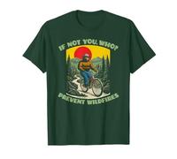 If Not You, Who? Smokey Bear Mountain Biking Retro Camiseta