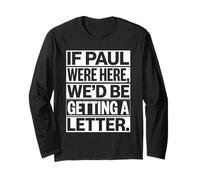 If Paul were Here Bold Funny Christian Pastor Broma Manga Larga