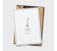 IF Please Write - ETC, tarjeta de notas plegable con sobre