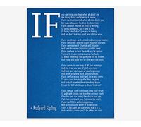 IF Poem Art Print IF Poem by Rudyard Kipling Art Print IF Poster If Poem Poster If Poem Print If Poem Wall Art If you can If by Kipling Poem (Blueprint, 13cm x 18cm)