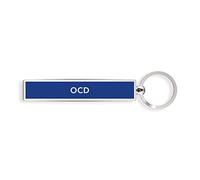 IF Show Offs Keys Metal Slogan Keyring Gift - OCD Llavero 8 Centimeters Azul (Navy Blue)