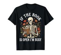 If The Book Is Open I'm Busy Biblioteca Camiseta