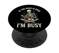 If The Book Is Open I'm Busy Biblioteca PopSockets PopGrip Adhesivo