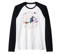 If The Broom Fits Fly It Witchcraft Camiseta Manga Raglan