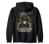 If The Devil Isn'T Bothering You... Men Christian Motorcycle Sudadera con Capucha