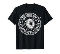 If The Drums Stop Drums Jugador Bateristas Músico Tambores Camiseta