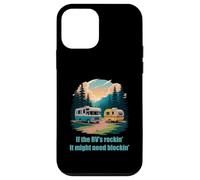 If The RV's Rockin', It Might Need Blockin' Camper Trailer Carcasa para iPhone 12 Mini