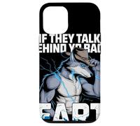 If They Talk Behind Yo Back Fart Lobo Humor Furry Sarcástico Carcasa para iPhone 12/12 Pro