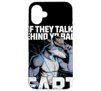 If They Talk Behind Yo Back Fart Lobo Humor Furry Sarcástico Carcasa para iPhone 16 Plus
