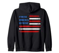 If This Flag Offends You I'Ll Help You Pack American Flag Sudadera con Capucha