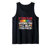 If This Flag Offends You I'll Help You Pack |--- Camiseta sin Mangas