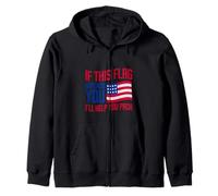If This Flag Offends You I'll Help You Pack ------- Sudadera con Capucha