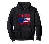 If This Flag Offends You I'll Help You Pack ------- Sudadera con Capucha