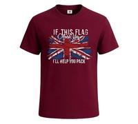 If This Flag Primate Hip Hop Xissazri - Camiseta para hombre, diseño de gorila simio, Camiseta granate, L