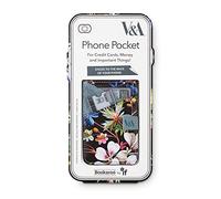 IF V & A Bookaroo Bolsillo para teléfono Kilburn Negro Floral, talla única