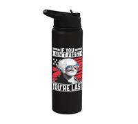 If You Ain't First You're Last Independence Day 4th of July Stainless Steel Insulated Water Bottle