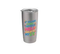 If You Are Going Through Hell Say Hi To My Ex Vaso térmico de acero inoxidable de doble pared