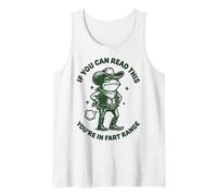 If You Can Read This You'Re In Fart Range Frog Camiseta sin Mangas