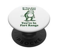 If You Can Read This You'Re In Fart Range Frog PopSockets PopGrip Adhesivo