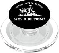 If You Can't Slide Them Why Ride Them Sliding Horse Lover PopSockets PopGrip para MagSafe